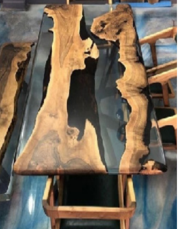 Midnight River Epoxy Dining Table