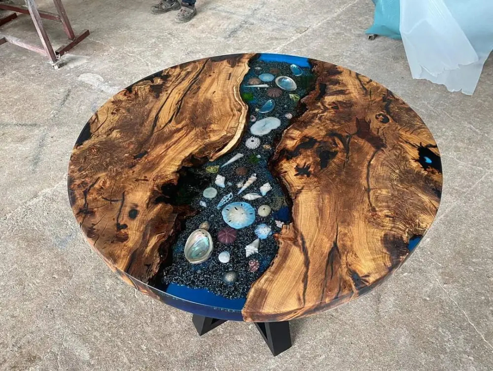 HeritageAura Sheesham Wood Coffee Table Set